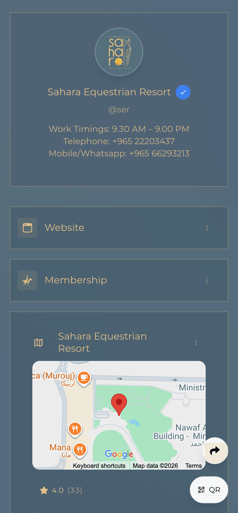مثال صفحة Linkaaat لصنّاع المحتوى.